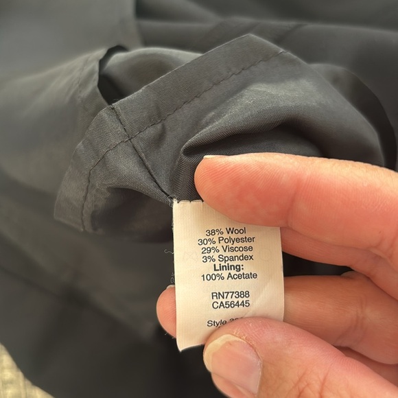 J. Crew Suiting Black Sheath Dress Ruffle Neck Wool Blend size 0 - Picture 7 of 12